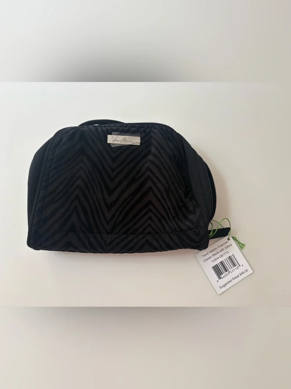 Vera Bradley Black  Velvet Pouch